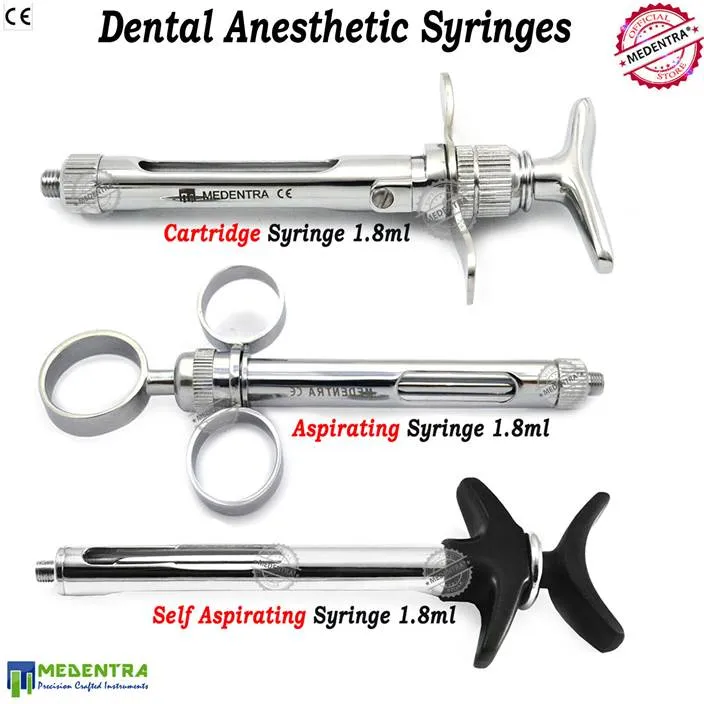 Seringues d'anesthésie
