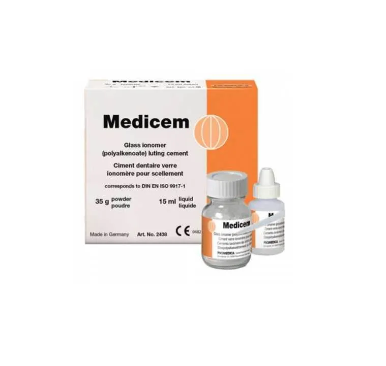 Ciment de scellements définitifs a base verre ionomère