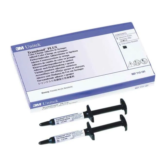 Colle orthodontique auto polymérisable en seringues